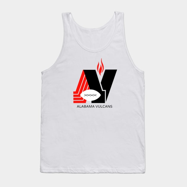 Defunct Alabama Vulcans Football 1979 Tank Top by LocalZonly